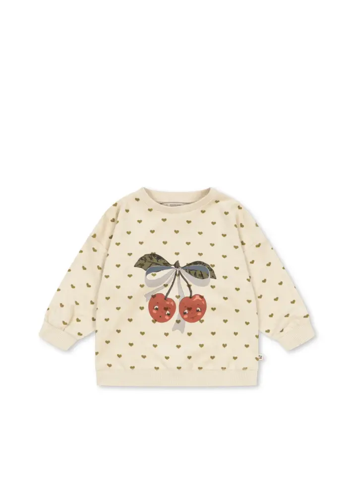 Konges Sløjd Mitty Sweatshirt - Oyster Coeur - 12 MDR.