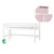 ECO Dream Halvhög säng (delbar) vit 70x160, med rött gardin