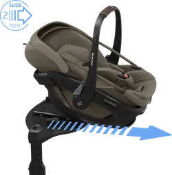 Maxi-Cosi Coral Slide Pro Babyskydd - Oak Truffle | Bilbarnstolar - Babyskydd 0-13 Kg | BabyMode