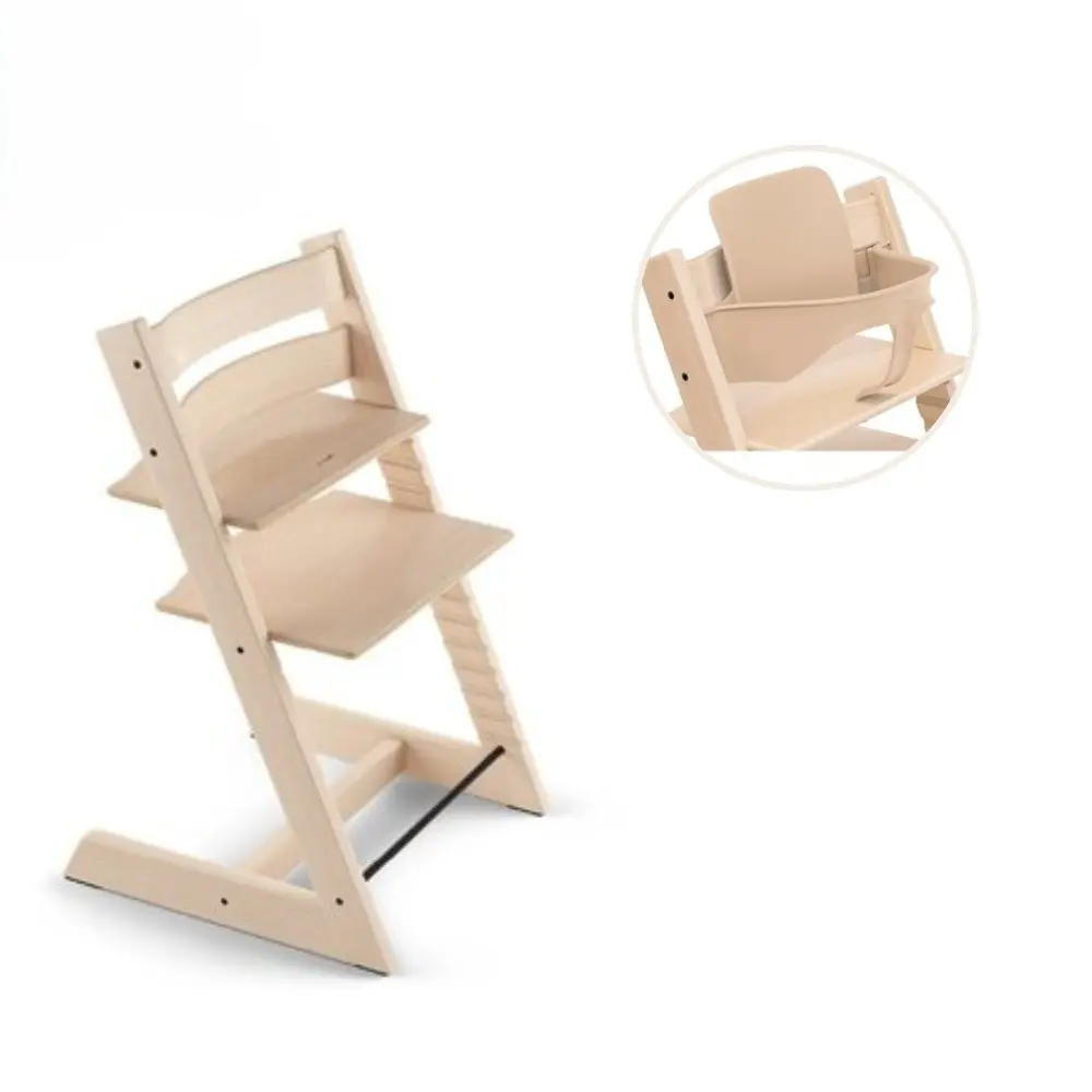 Stokke&reg; Tripp Trapp Stol Bok Inkl. Babyset - Natural