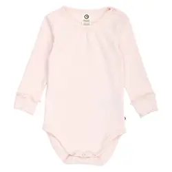 Cozy Me Rib Deco Långärmad Body - Primrose