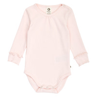 Cozy Me Rib Deco Långärmad Body - Primrose