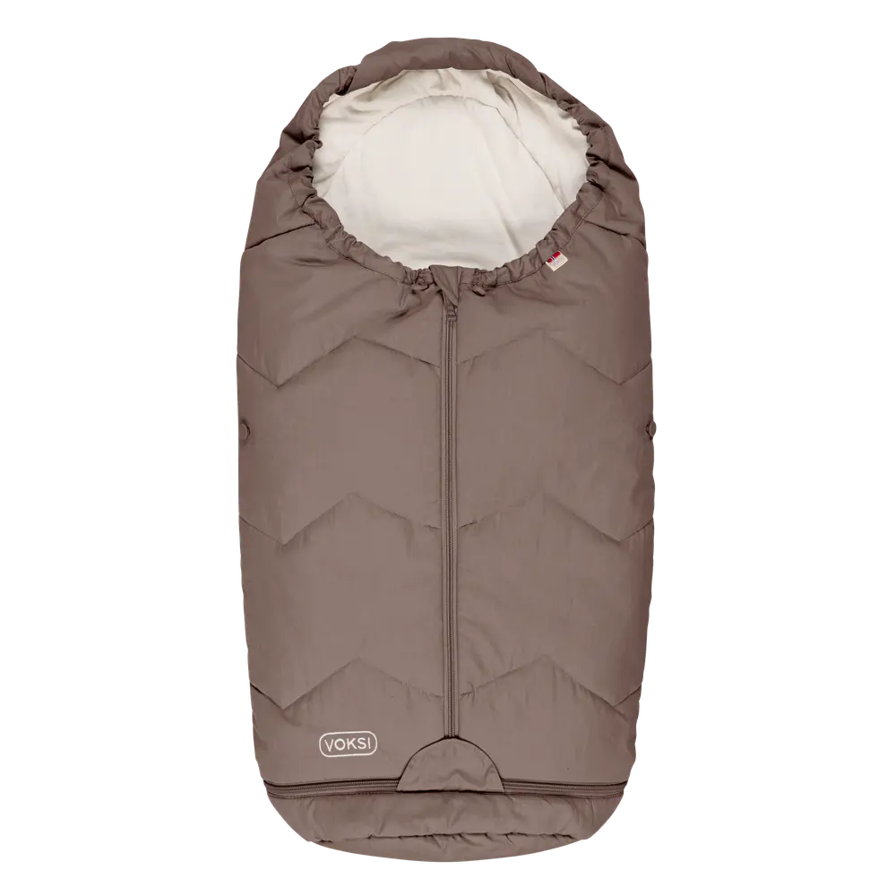 Voksi® Sky Light Åkpåse - Walnut solid | Barnvagnar - Barnvagnstillbehör - Åkpåsar | BabyMode