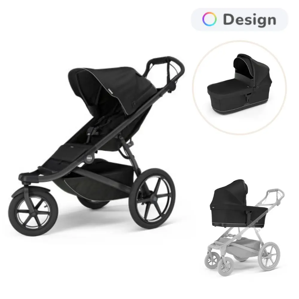 Thule Urban Glide 3 Magnetic Buckle Joggingvagn - Black