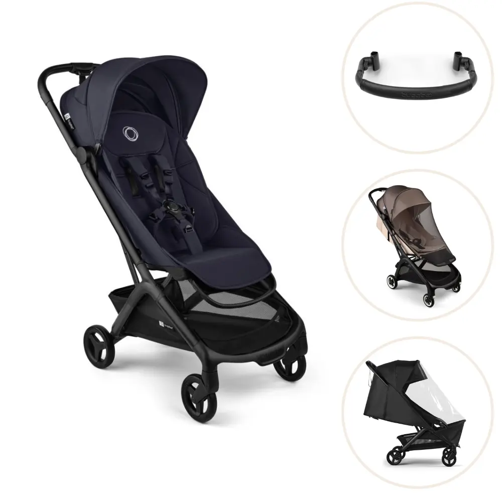 Bugaboo Butterfly 2 Resevagn - Black/Deep Indigo