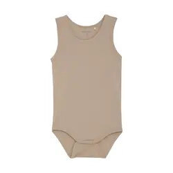 Body utan ärmar - Simply Taupe | Kläder - Bodys & overaller - Body utan ärmar | BabyMode