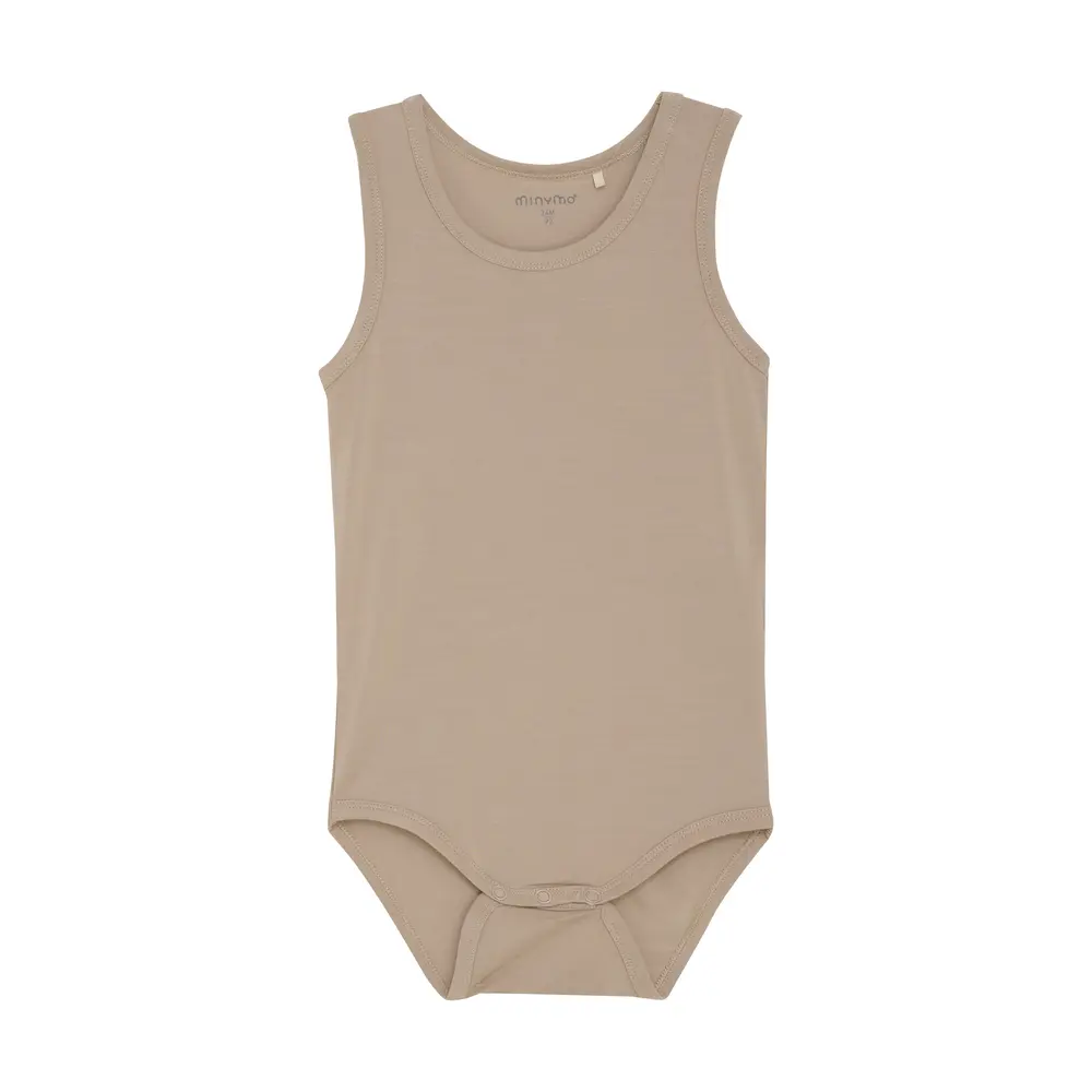 Body utan ärmar - Simply Taupe - 86 | Barnkläder - Bodys & overaller - Body utan ärmar | BabyMode