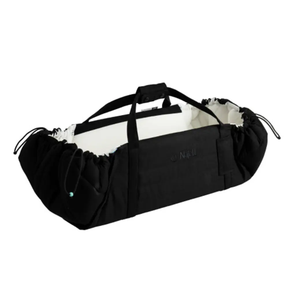 Najell SleepCarrier X Babynest - Matte Black | Barnvagnar - Barnvagnstillbehör - Baby nest med handtag | BabyMode
