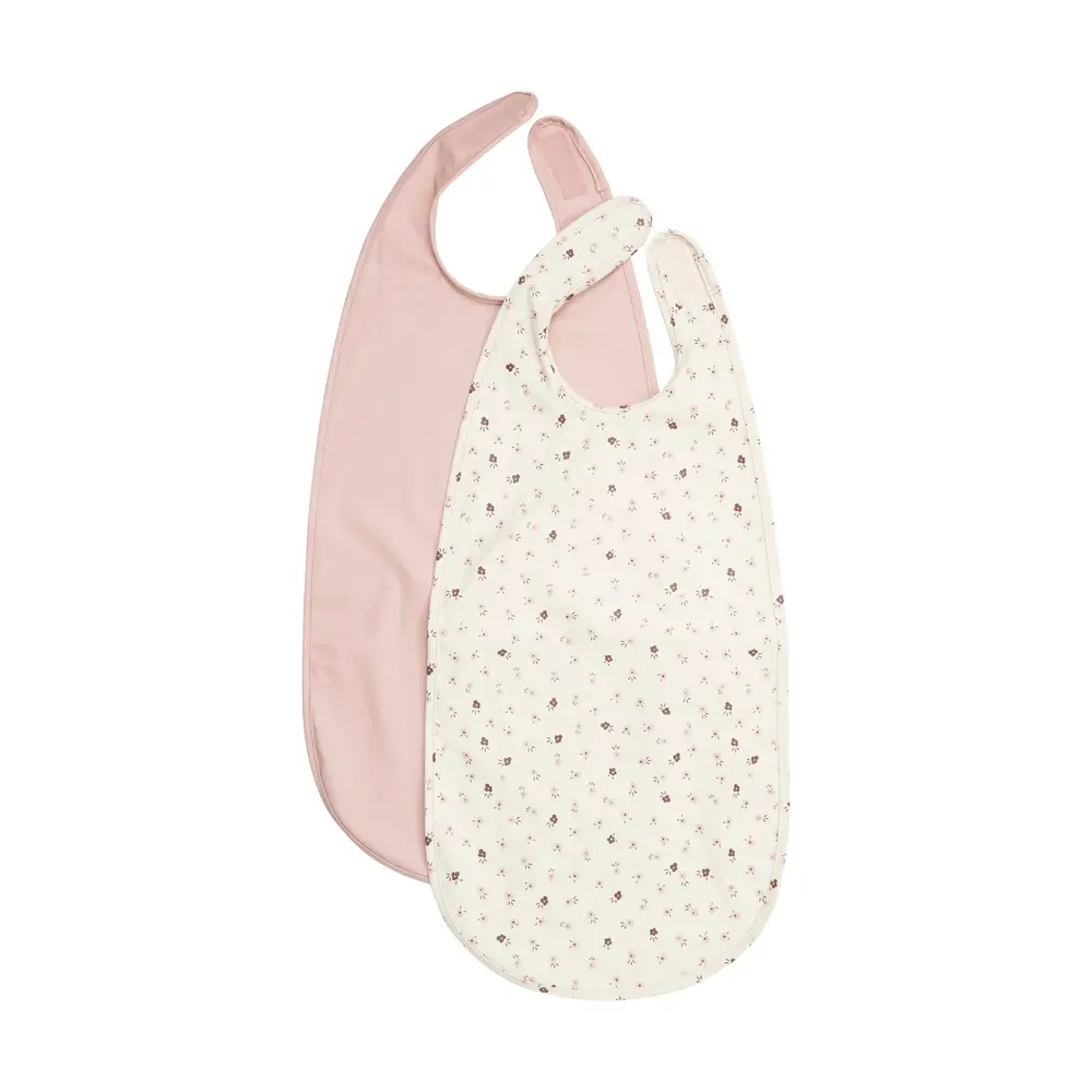 Lång Haklapp 2-pack - Perfectly Pale - ONE SIZE | Baby & Barn - Äta - Haklappar | BabyMode