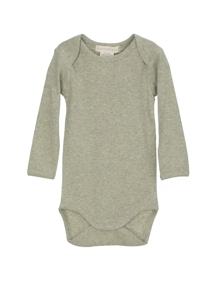 Body - Sage - 56 / 1 M | Barnkläder - Bodys & overaller - Långärmad body | BabyMode