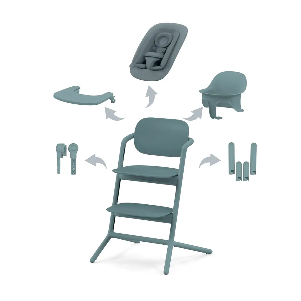 Cybex Lemo 4in1 Set Barnstol - Stone Blue | Baby & Barn - Äta - Barnstolar & tillbehör - Barnstolar med tillbehör | BabyMode