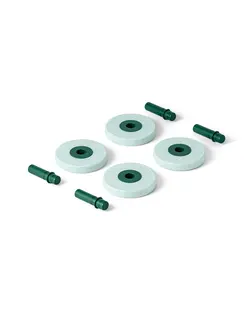 4 x Foam Wheels - Ocean Mint/Forest Green | Leksaker - Aktivitetsleksaker - Barnmöbler | BabyMode