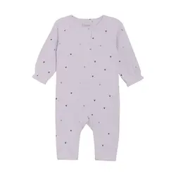 Långärmad Jumpsuit Rib - Orchid Hush | Kläder - Bodys & overaller - Jumpsuit utan fot | BabyMode