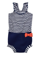 Badbyxor Happy Nappy Kostym - Navy Randig