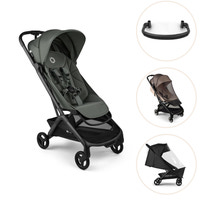 Bugaboo Butterfly 2 Sittvagn Med Bygel, Insektsnät Och Regnskydd - Black/Forest Green