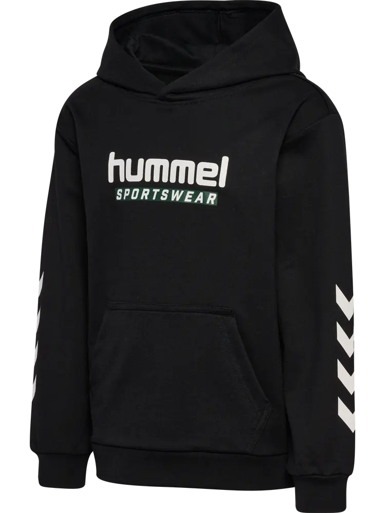 Jr Logo Hoodie - Black - 122/128 | Barnkläder - Toppar - Koftor, västar & tröjor | BabyMode