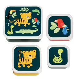 Lunch & Snack Box Set - Jungle Tiger | Baby & Barn - Äta - Matlådor & vattenflaskor | BabyMode