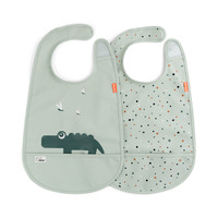 Haklapp 2-pack - Croco Green