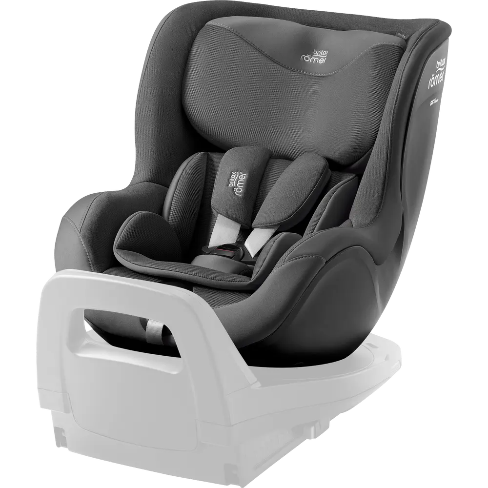 Britax Römer Dualfix 5Z Style Bilbarnstol - Mineral Grey | Bilbarnstolar - Bakåtvända bilbarnstolar 9-36 Kg - Bakåtvända bilbarnstolar upp till 23 kg | BabyMode