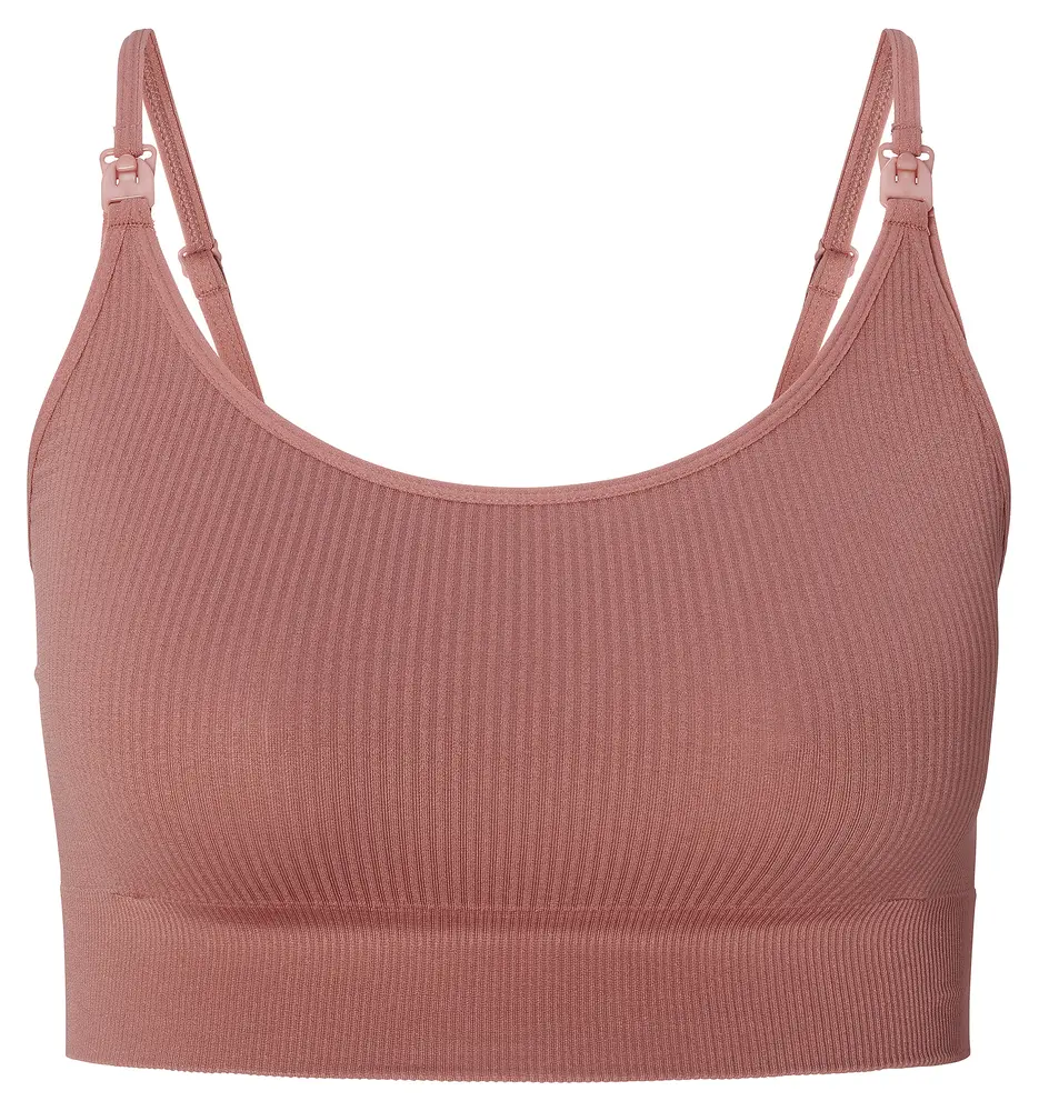 Noppies Mira Seamless Amnings Rib Top - Burlwood - XS\S | Graviditet & Amning - Amning - Amnings-BH | BabyMode