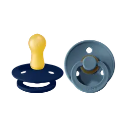 Napp Colour 2-pack Latex Rund 6-18 mån - Deep Space/Petrol | Baby & Barn - Sköta - Nappar | BabyMode