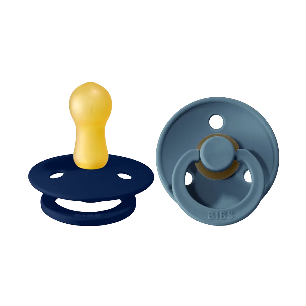 Napp Colour 2-pack Latex Rund 6-18 mån - Deep Space/Petrol | Baby & Barn - Sköta - Nappar | BabyMode