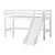ECO Dream Mid-high säng 70x160 cm med rutschkana - vit