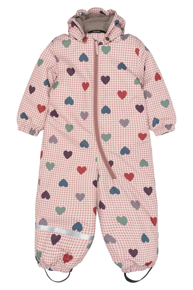 Mikk-Line Vinteroverall - Heart  - 98