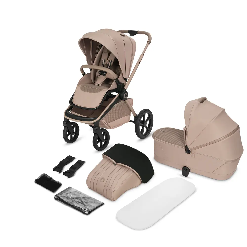 Lionelo Freya 2in1 Duovagn - Beige Sand | Barnvagnar - Barnvagnspaket | BabyMode