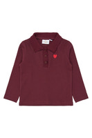 The New Siblings Vernina Rib Polo - Burgundy TN