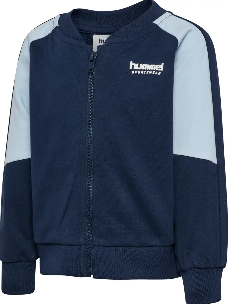 Loose Block Zip Tröja - Skynavy - 110 | Barnkläder - Toppar - Koftor, västar & tröjor | BabyMode