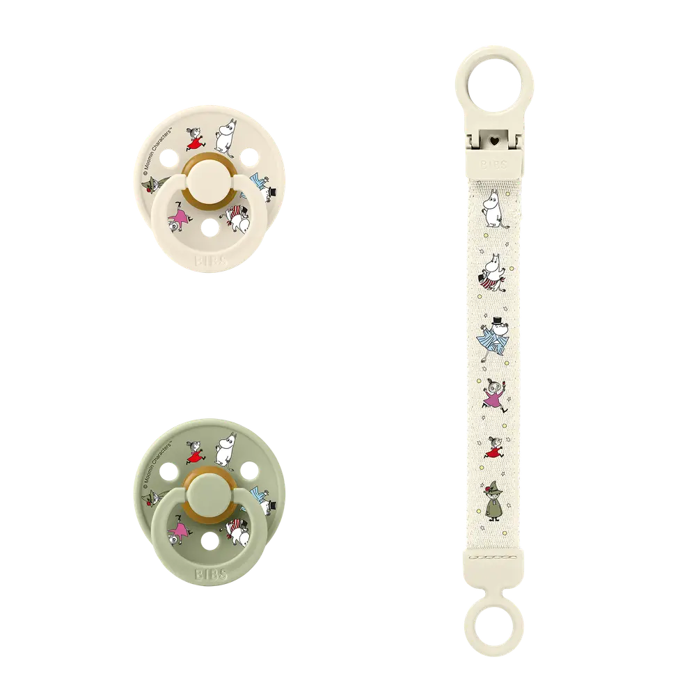 Mumin gåvoset Latex stl 2 - Ivory/Sage | Baby & Barn - Sköta - Nappar | BabyMode