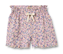 Ina Shorts - Pink Blue Flowers | Kläder - Underdelar - Shorts | BabyMode
