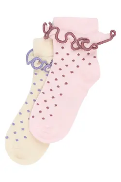 Marra Bamboo Ankel Strumpor 2-pack - Rose Quartz