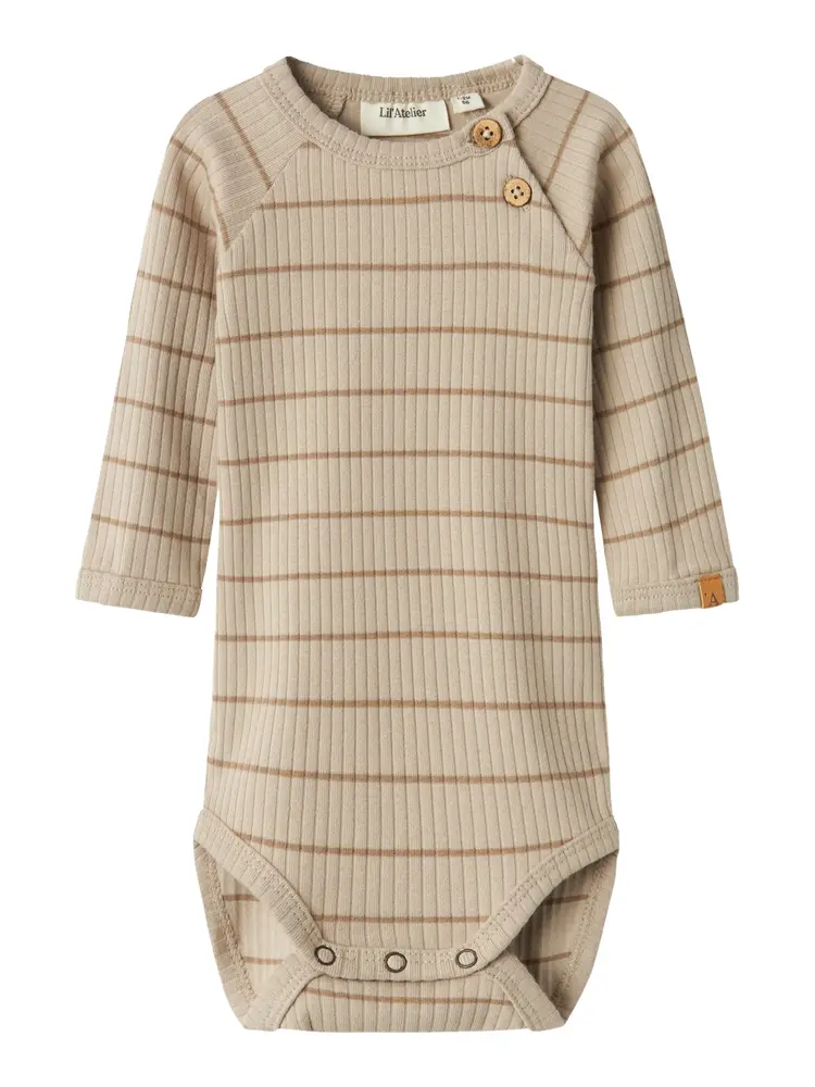 Långärmad Body Kail Slim - Cashmere - 86 | Barnkläder - Bodys & overaller - Långärmad body | BabyMode