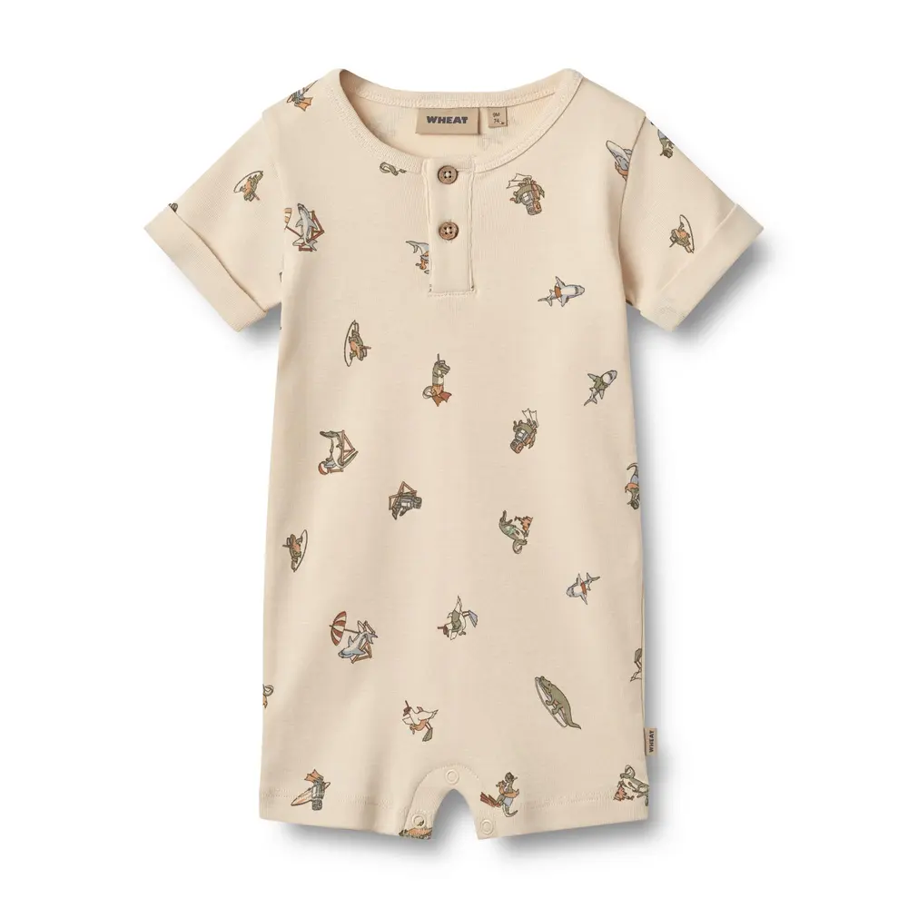 Kortärmad Jumpsuit Alfred - 9413 - 86 | Barnkläder - Bodys & overaller - Jumpsuit utan fot | BabyMode