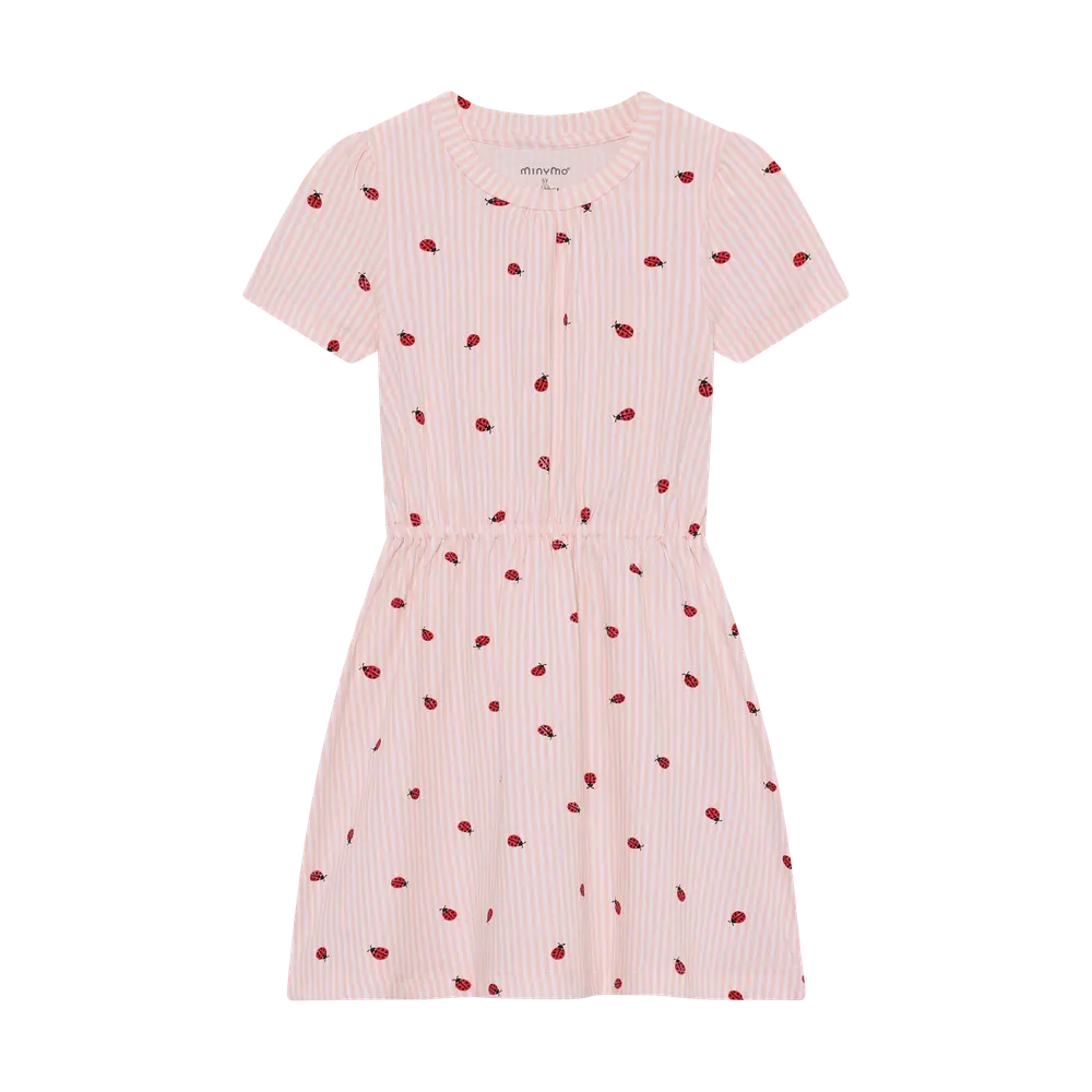 Klänning m. Tryck - Peach Blush - 116 | Barnkläder - Toppar - Klänningar - Klänningar | BabyMode