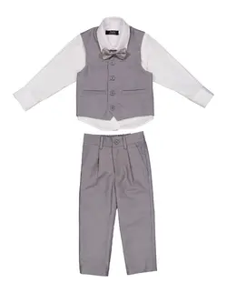 Fest Kit 4-Pack - Grå/Vit | Kläder - Temakläder - Festkläder & tillbehör | BabyMode