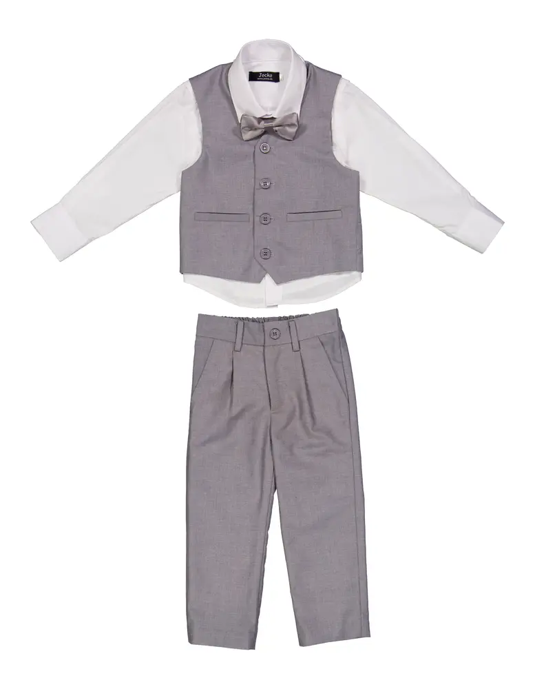 Fest Kit 4-Pack - Grå/Vit - 62 | Barnkläder - Temakläder - Festkläder & tillbehör | BabyMode