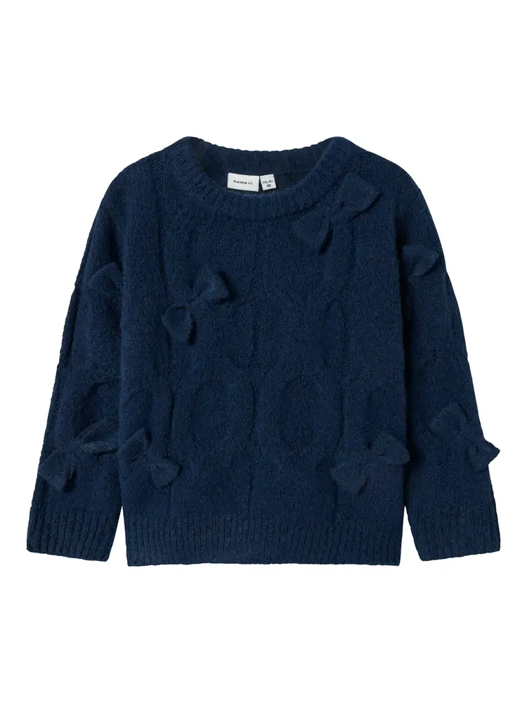 Olivia Skickad Tröja - Navy Blazer - 92 | Barnkläder - Toppar - Koftor, västar & tröjor | BabyMode