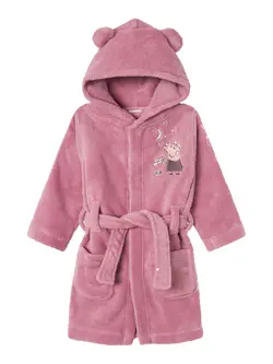 Morgonrock Greta Gris - Mauve Orchid | Baby & Barn - Sköta - Badrockar, ponchos & badlakan | BabyMode