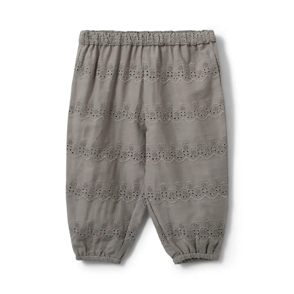 Carlina Byxor - Stone Grey - 80 | Barnkläder - Underdelar - Byxor | BabyMode