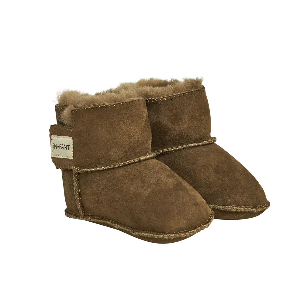 Fårskinnstofflor - Old Rose - S | Barnskor - Inneskor & tofflor - Tossor | BabyMode