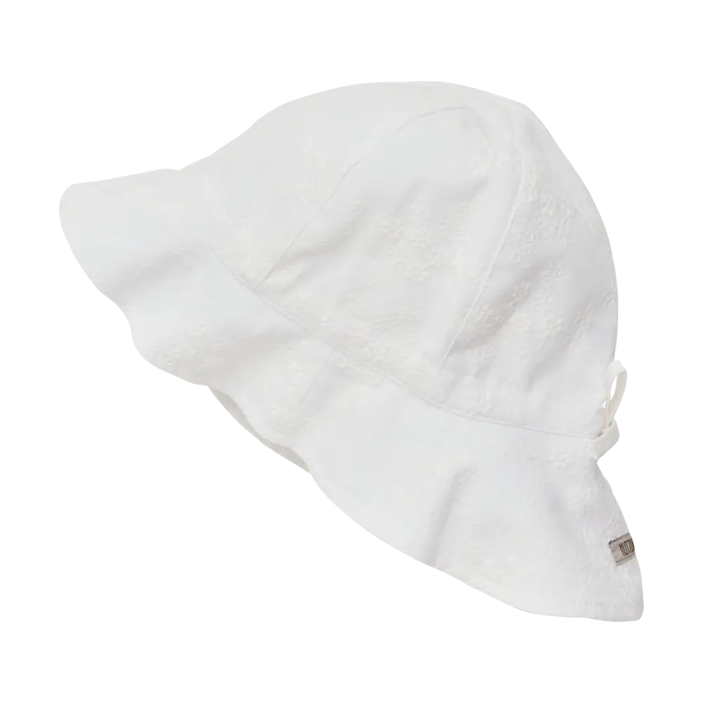 Sommarhatt Broderi - Antique White - 12-24 MDR.