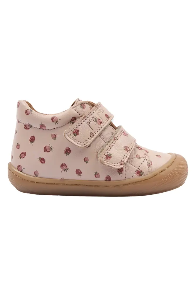 Pax Lära-gå-skor - Dusty Rose Strawberry AOP - 20 | Barnskor - Lära-gå-skor & prewalkers - Lära-gå-skor | BabyMode