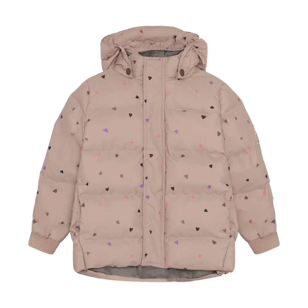 En Fant Jacka Quilted M. Tryck - Adobe Rose - 104