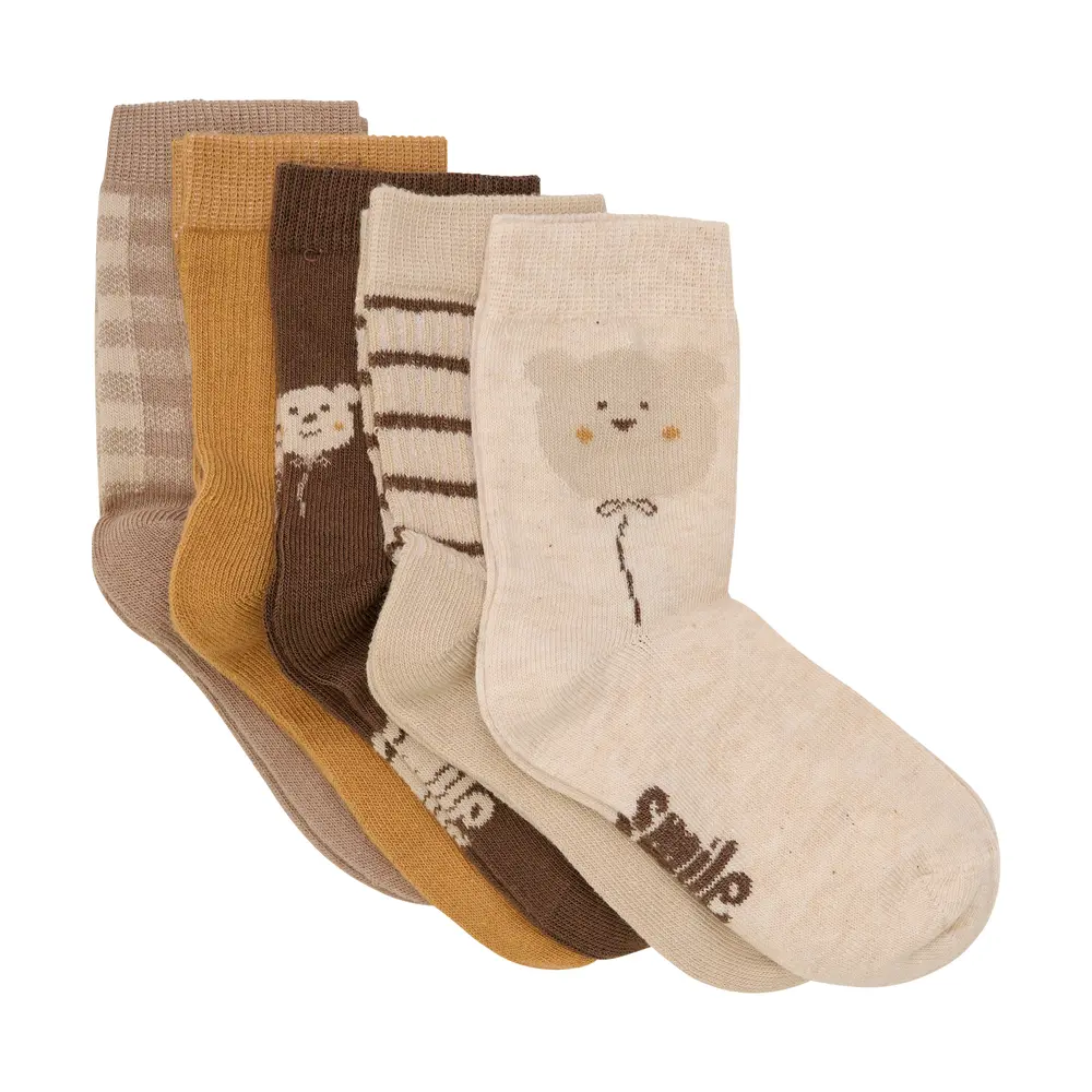 Strumpor 5-pack - Simply Taupe - 27\30 | Barnkläder - Strumpor & strumpbyxor - Strumpor | BabyMode