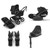 Bugaboo Fox 5 Renew Complete - Black/Heritage Black + Cloud T + Bas T + Adapter