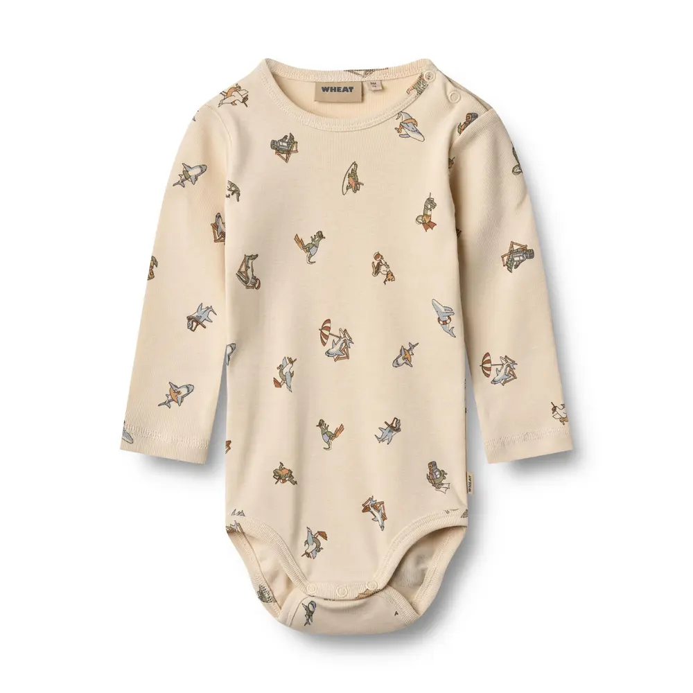 Långärmad Body Freddie - Beach Friends - 56 | Barnkläder - Bodys & overaller - Långärmad body | BabyMode