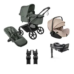 Fox 5 Renew med Otter Babyskydd inkl. bas & adapter - Green/Taupe | Barnvagnar | BabyMode